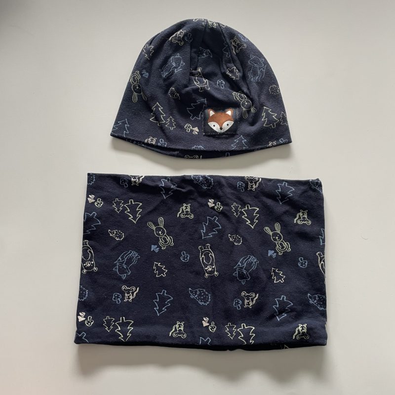Choupette 62/68 - Muts en sjaal 'vos'